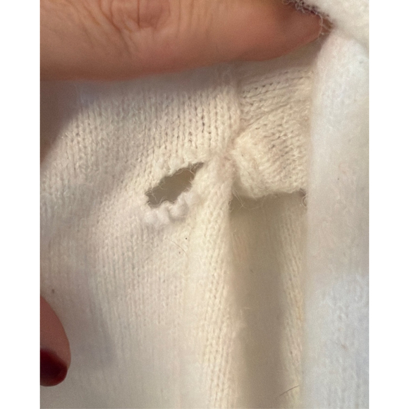 Hazel Moon Romantic Floral Applique Whimsical Cottagecore Cardigan Size L 14 - Picture 3 of 8